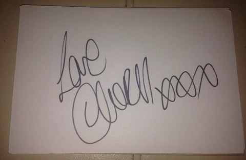 CHER LLOYD SIGNED 6X4 WHITE CARD MUSIC AUTOGRAPH 100% GENUINE! Cover