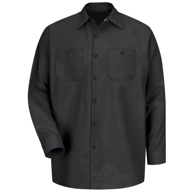 Red Kap SP14 Mens Industrial Long Sleeve Work Shirt - Image 1 of 1