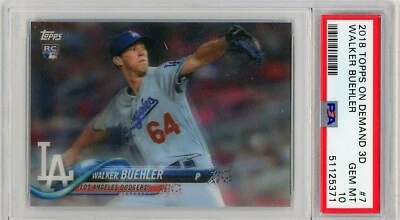 2018 Topps On Demand 3D #7 Walker Buehler - PSA 10 - Image 1 of 2