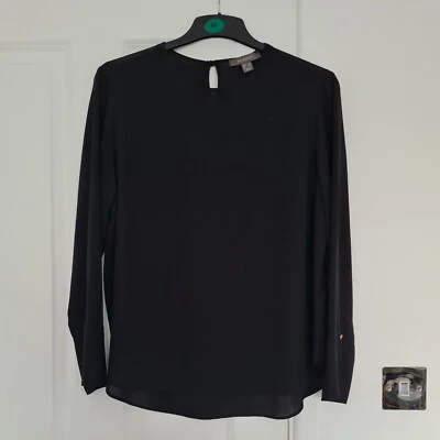 Women's Primark Black Soft Chiffon Style Blouse Size 16 - Image 1 of 4
