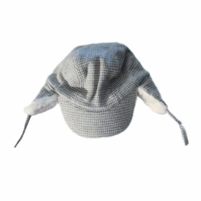 Janie&Jack Sombrero Trampero Sherpa Gris a Cuadros Talla 0-3M Foto 1 de 4