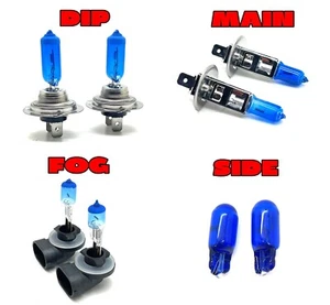 55w H7 H1 811 501 7500K xenon headlight light bulbs set for Kia Venga 2009- - Foto 1 di 16