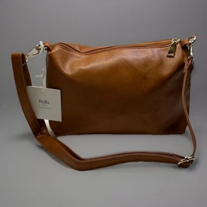 Bella Roe Ellen Charles Collection Brown Leather Purse Long Shoulder Strap *Read - Picture 1 of 7