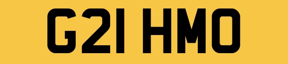 PLACA DE MATRÍCULA PRIVADA GRAHAM G21 HMO GRAHAM O QUERIDA - Imagem 1 de 3