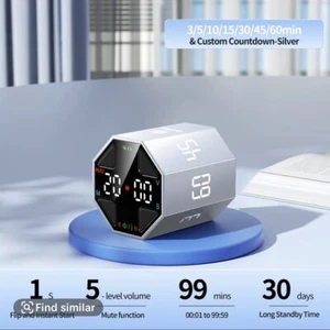 Ticktime Pomodoro Timer Würfel, Produktivität Timer, Pause & Resume, - Bild 1 von 9