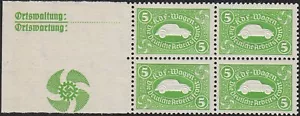 Stamp Germany Revenue Block WWII 3rd Reich VW War Era KDF Volkswagen Tab MNH - Picture 1 of 1