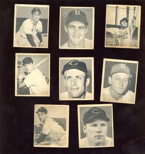 1948 Bowman Baseball Card Lot All High Numbers 8 Different - Bild 1 von 2