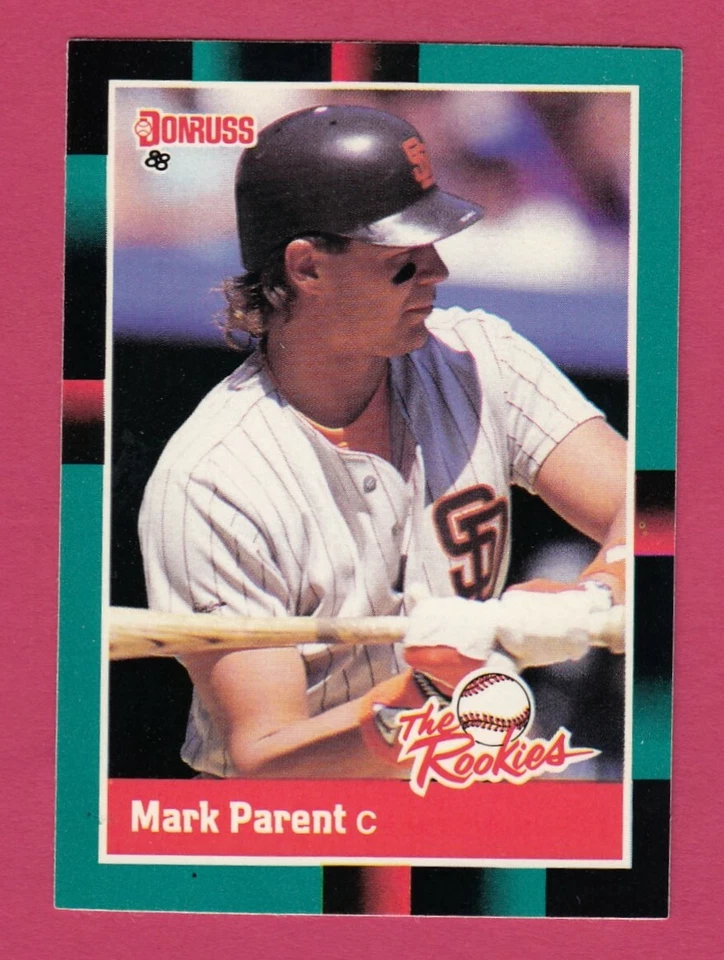 1988 Donruss Rookies # 8 Mark Parent -- San Diego Padres - Image 1 of 1