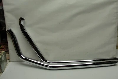 New Harley-Davidson Evolution Chrome Drag Pipes Exhaust System 1.75" 1983 & Up. - Image 1 of 4