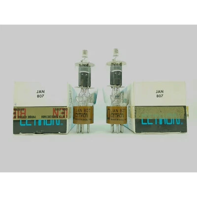 2 X TUBO CETRON JAN 807. NOVO NA CAIXA/NOVO NA CAIXA. RCB107 - Imagem 1 de 4