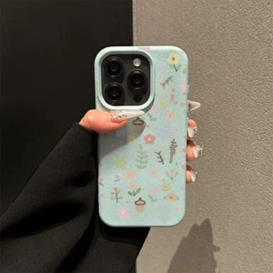 Case For iPhone 16 Pro Max 15 14 13 12 11 XR XS 6 7 8 Simple Flower Phone Cover - Picture 1 of 10