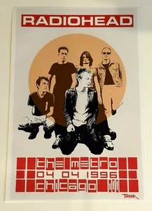 Radiohead Chicago The Metro Poster, 19"x13" April 4th, 1996 - The Bends Tour - Picture 1 of 3