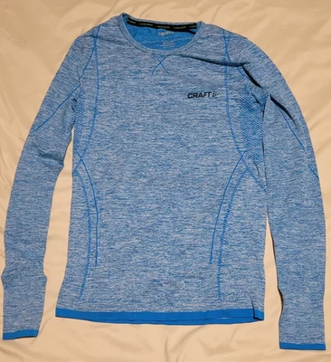 Camisa para mujer Craft Be Active cómoda Top capa base manga larga gris azul talla S Foto 1 de 3