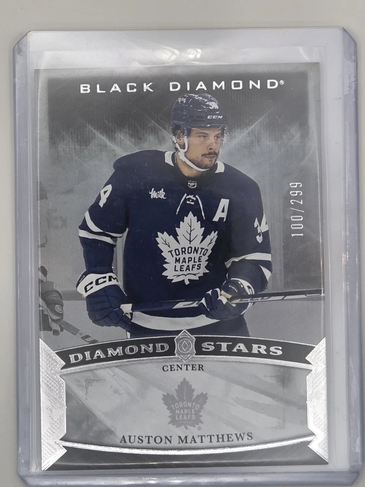 2023-24 Upper Deck Black Diamond #BDS-AM Auston Matthews Diamond Stars #/299 - Image 1 of 2