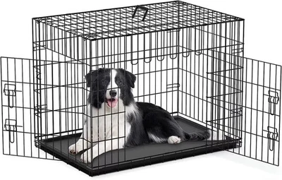 Dog Cage Puppy Crates Extra Small Small Medium Large Pet Carrier Training Cages - Image 1 of 4