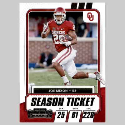 Joe Mixon #62 2021 Panini Contenders Draft Picks Ticket Oklahoma Sooners Card - Image 1 of 3