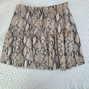 Minirock Hibluco XL Schlangenhaut Stretch gefüttert  - Bild 1 von 14