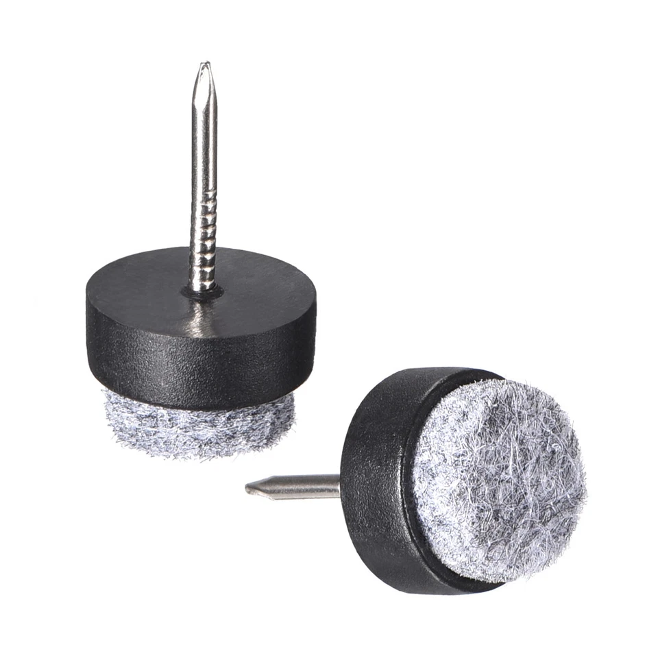 Nail On Furniture Felt Pads Glide Chair Table Leg Protector 14mm Dia Black 40pcs Foto 1 de 4