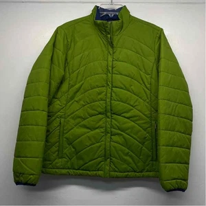 Lands' End Women's Size L Lime Solid Puffer Jacket - Picture 1 of 10