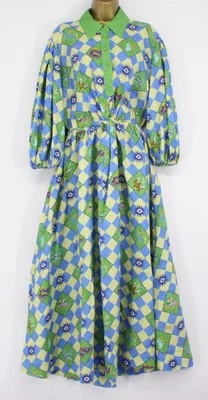 ALÉMAIS LOU BENESCH WOMENS SHIRT DRESS MYTHICAL PRINT UK 10 GREEN RRP £430 EG - Image 1 of 4