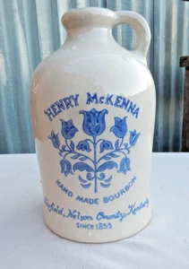 Vintage HENRY McKENNA handgefertigte Kentucky BOURBON WHISKEY HALBE Gallone KRUG - Bild 1 von 9
