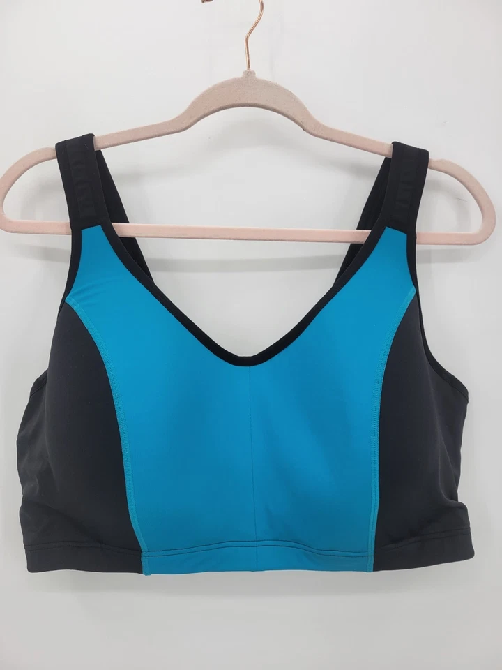 Sujetador deportivo Lane Bryant LIVI Active de alto impacto con aros para mujer 44DDD Foto 1 de 4