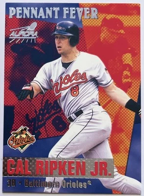 Cal Ripken Jr 1999 Pacific Aurora Pennant Fever Silver #’D 174/250 #3 Orioles - Image 1 of 2