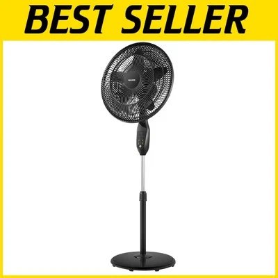 Whisper-Quiet 18-Inch Remote-Controlled Oscillating Fan for Home Comfort - Image 1 of 4