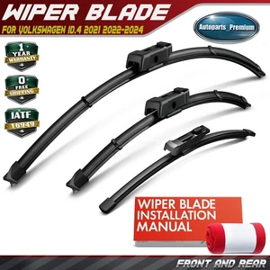 3Pcs 28'' & 18'' & 11'' Windshield Wiper Blades for Volkswagen ID.4 2021-2024 - Picture 1 of 12