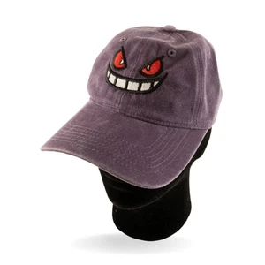Pokémon Gengar Purple Baseball Hat Embroidered Face Adjustable Adult - Picture 1 of 7