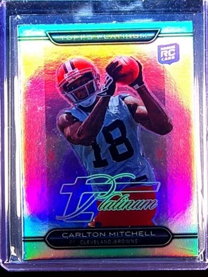 2010 Topps Platinum Carlton Mitchell Rookie Platinum Refractors #61 Browns - Image 1 of 2