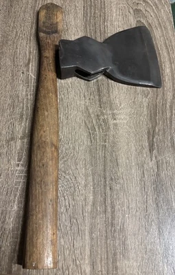 Antique Fulton Tool Co. Merit Mark Hewing Hatchet Or Axe Single Bevel See Pics - Image 1 of 4