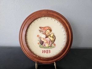 Hummel 1985 15th Annual Plate Goebel Globetrotter W/ Frame Hum 278 Vintage - Picture 1 of 7