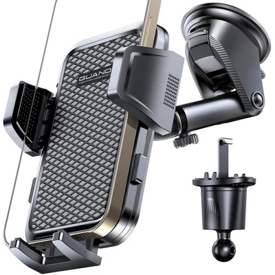 Soporte de teléfono para parabrisas ajustable para automóvil, soporte para salpicadero con ventosa para A... Foto 1 de 4