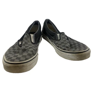 Vans Off The Wall Shoes Mens Size 13 Gray Black Casual Slip On Sneakers 721454 - Picture 1 of 6