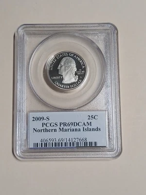 United States PCGS PR69DCAM Quarter 25c - 2009-S - Northern Mariana Islands - Image 1 of 2