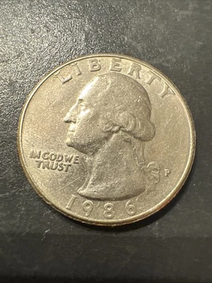 1986 P George Washington *Rare* Error Quarter - Image 1 of 3