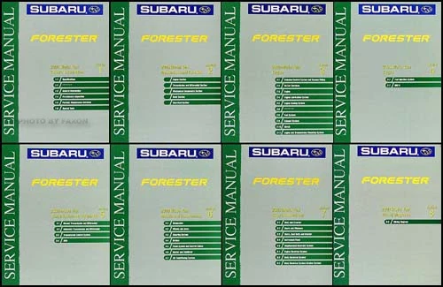 2000 Subaru Forester Tienda Manual Originales 8 Volume Juego Reparación Servicio - Imagen 1 de 1