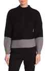 Elodie Colorblock Mock Neck Sweater Size L