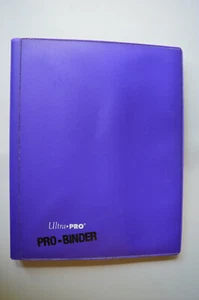 Ultra Pro ECLIPSE 9-POCKET PRO-BINDER Purple No Elastic Sideloading Portfolio - Picture 1 of 2