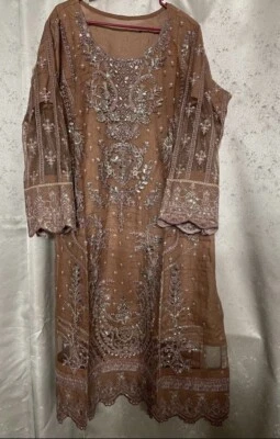 Vestido paquistaní talla grande 3 piezas  Foto 1 de 3