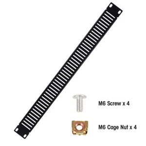 Rack Panel Accessory Vented Blank 1U Space for 19" Rackmount Server Rack Cabinet - Picture 1 of 10