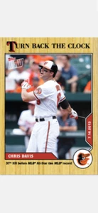 2020 TOPPS NOW TURN BACK THE CLOCK CARD BALTIMORE ORIOLES CHRIS DAVIS #106 - Picture 1 of 2