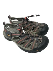 Womens KEEN Newport H2 Waterproof Gray Orange Sandals Sz 7.5 - Picture 1 of 6