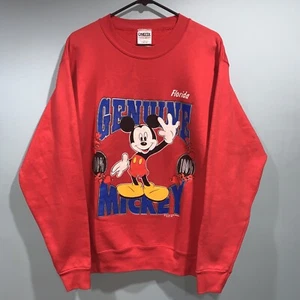 Vintage Original Mickey Mouse Florida L Crewneck Sweatshirt Gr. L USA Made Disney - Bild 1 von 7