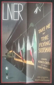 STEAM TRAIN FLYING SCOTSMAN, THE ICONIC POSTER OF THE LNER LEGENDARY STEAM TRAIN - Picture 1 of 12
