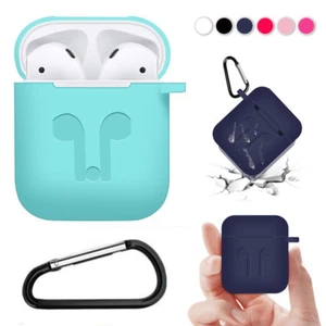 For AirPod Charging Case Air Pods Silicone Case+Keychain Protective Cover case - Picture 1 of 16