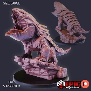 6K Resin 32mm Epic Miniatures Bulette Roar for D&D, Role-Play - Picture 1 of 1