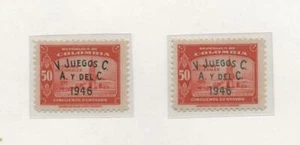 Colombia 1946 Giochi centro e sud americani i 2 tipi nuovi integri MNH T817 - Bild 1 von 1