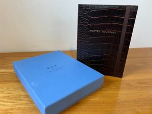 Stunning Smythson Classic Brown Mara Leather Travel Journal Book BNWOT RRP £195 - Picture 1 of 10